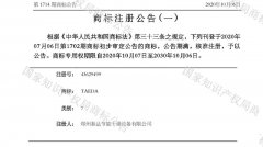 關于海外市場正式啟用“TAEDA”商標的通知